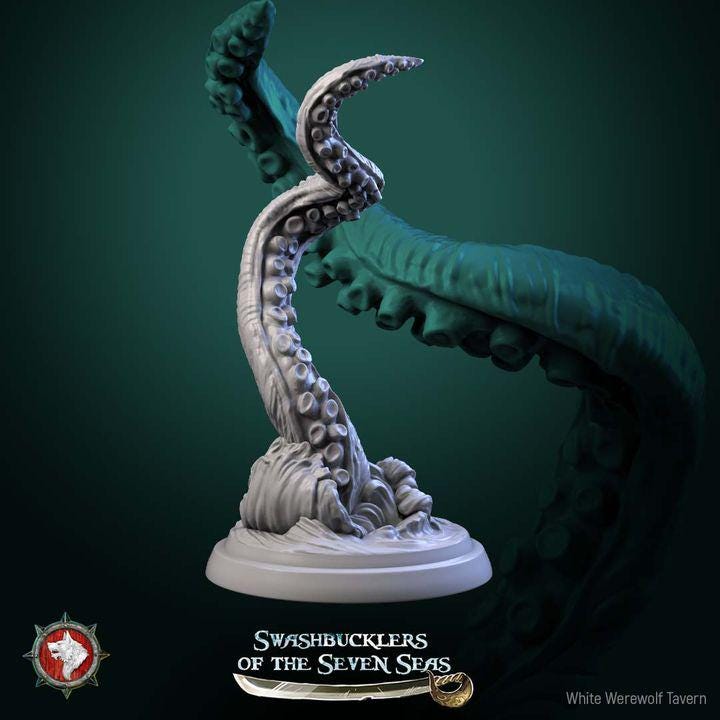 Kraken Tentacles - 32mm Scale - Unpainted Miniature