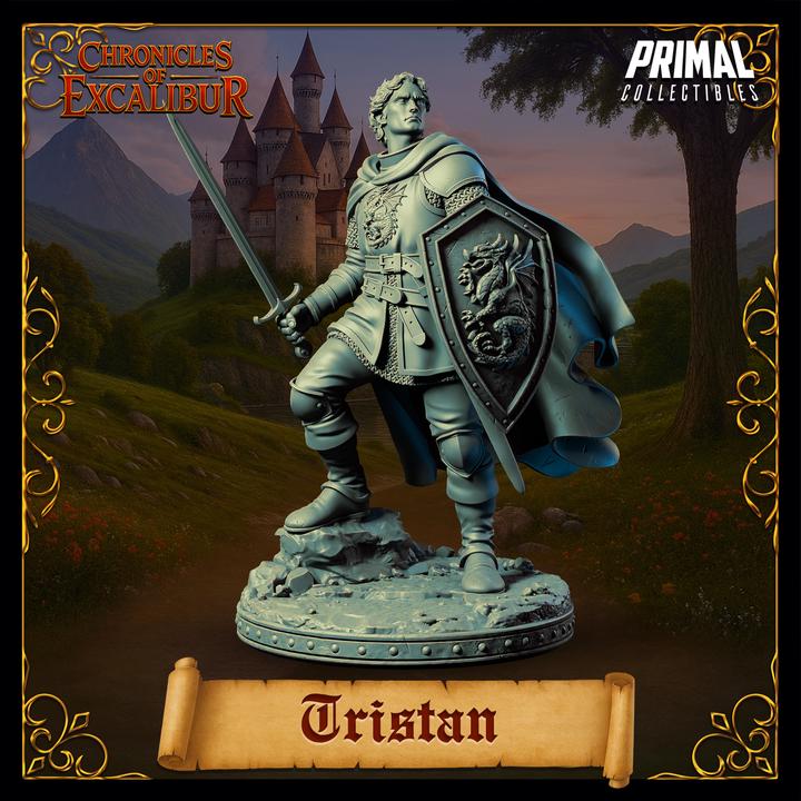 Tristan, Young Knight - Chronicles of Excalibur - Unpainted Miniature