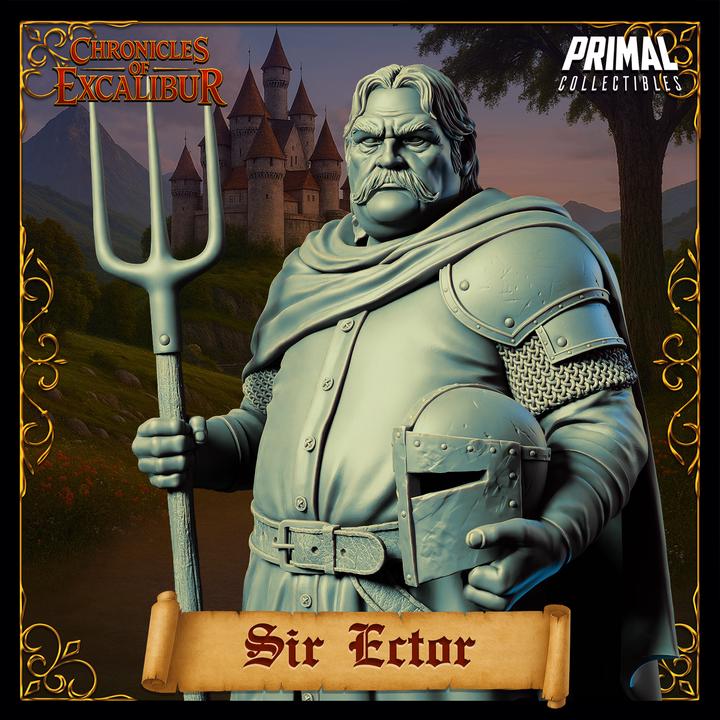 Sir Ector - Chronicles of Excalibur - Unpainted Miniature