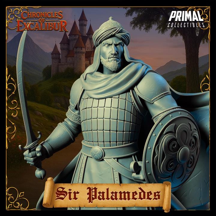 Sir Palamedes - Chronicles of Excalibur - Unpainted Miniature