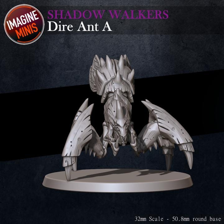 Dire Ants, 6 Poses - Unpainted Miniature