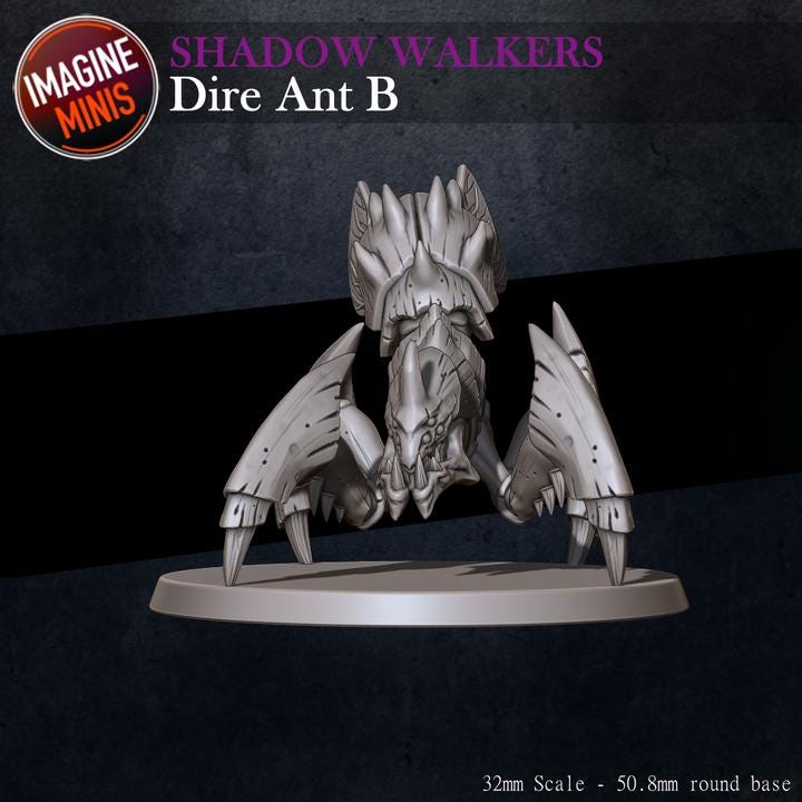 Dire Ants, 6 Poses - Unpainted Miniature