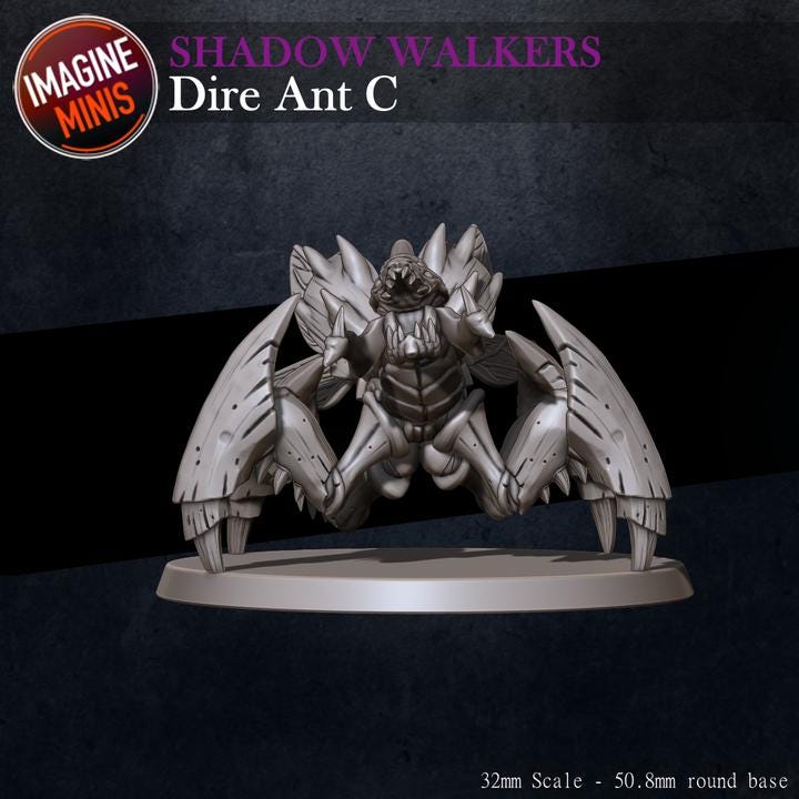 Dire Ants, 6 Poses - Unpainted Miniature