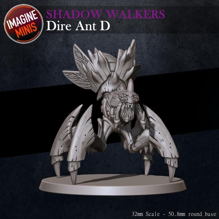 Dire Ants, 6 Poses - Unpainted Miniature