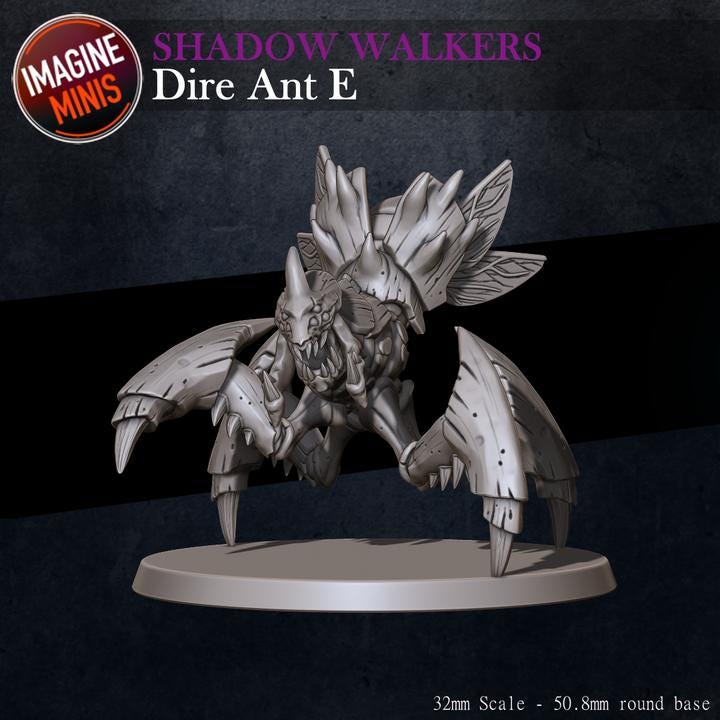 Dire Ants, 6 Poses - Unpainted Miniature