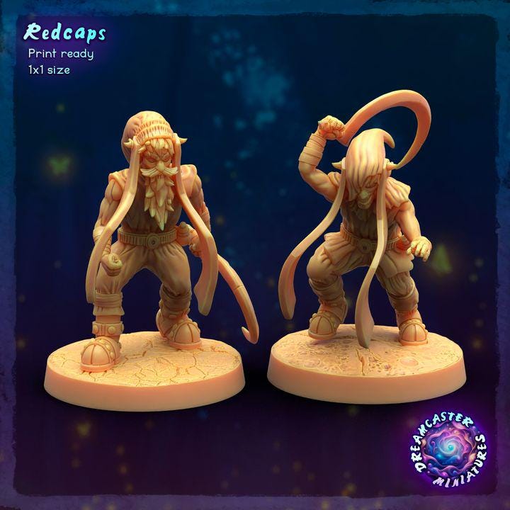 Redcaps - 32mm Scale - Unpainted Miniature