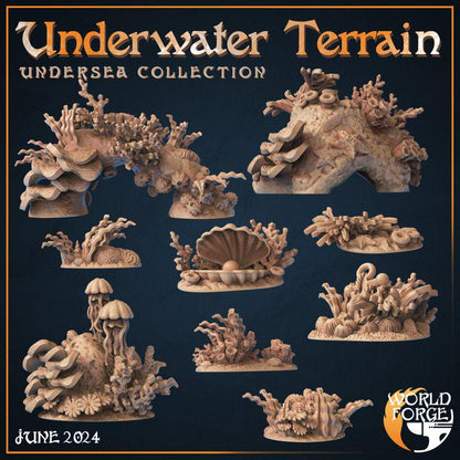 Underwater Terrain - Unpainted Miniature