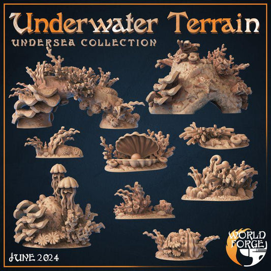 Underwater Terrain - Unpainted Miniature