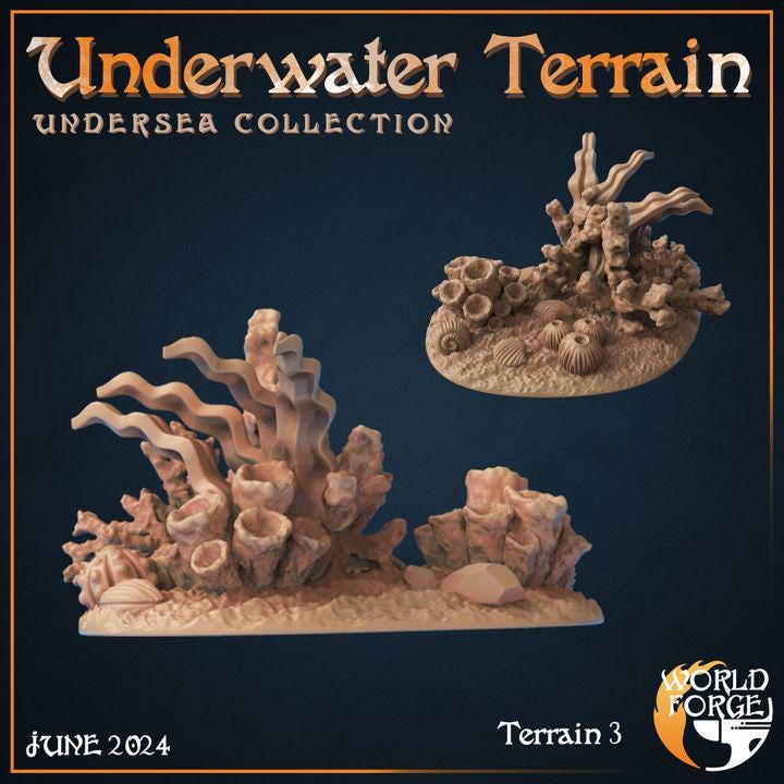 Underwater Terrain - Unpainted Miniature