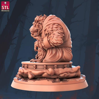 Ambronnax, Boar Demon - 32mm Scale - Unpainted Miniature