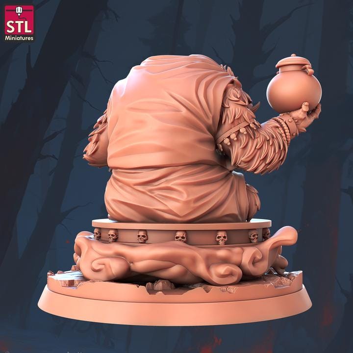 Ambronnax, Boar Demon - 32mm Scale - Unpainted Miniature