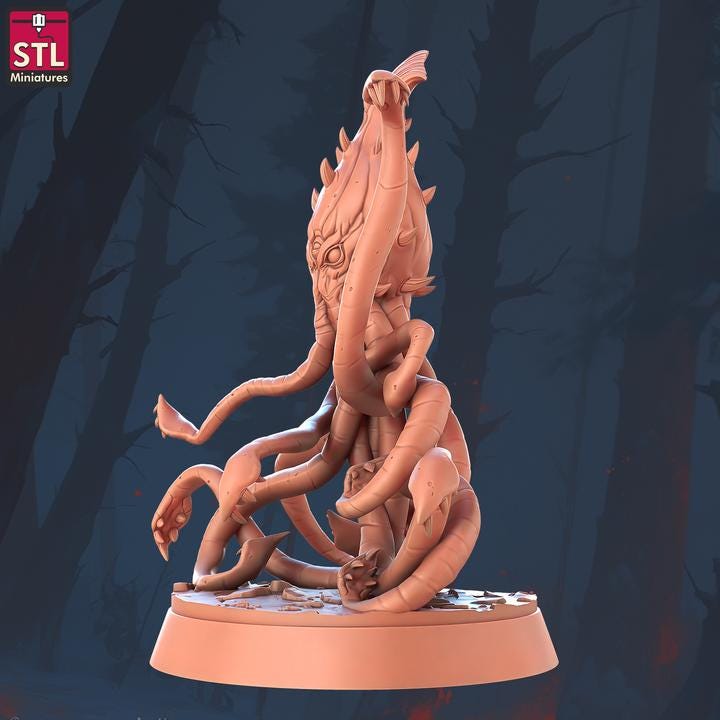 Kaylakid, Squid Monster - Unpainted Miniature