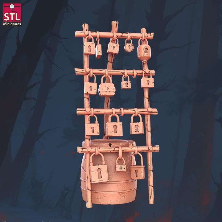 Keysmith Set - 32mm Scale - Unpainted Miniature