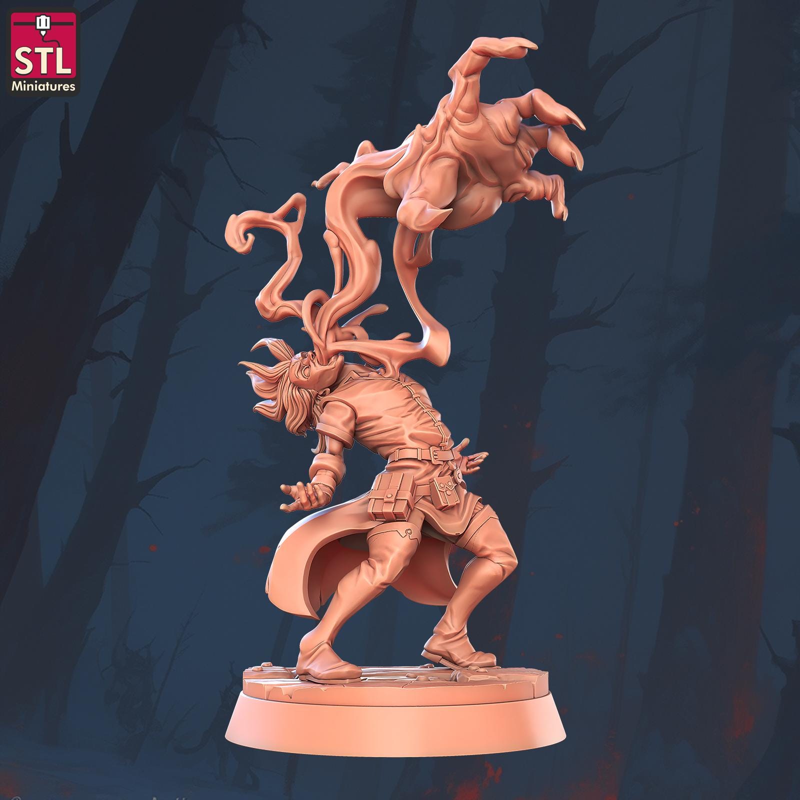 Possessed Cultist Set - 32mm Scale - Unpainted Miniature