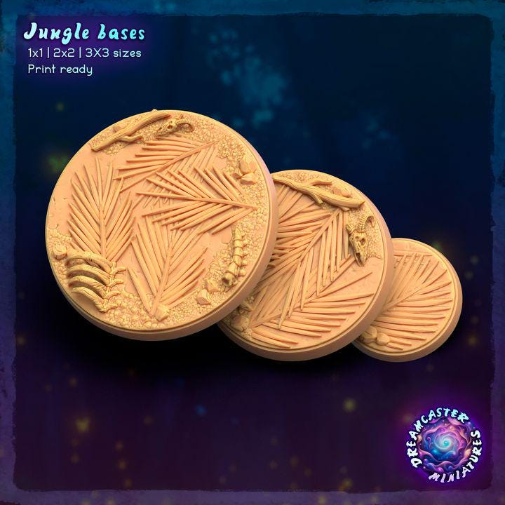 Jungle Bases - Unpainted Miniature