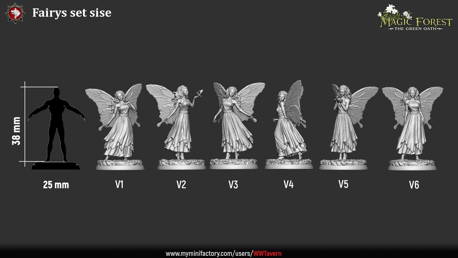 Forest Fairies - Unpainted Miniature