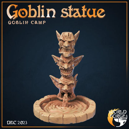 Goblin Statue, Goblin Camp Collection - Unpainted Miniature