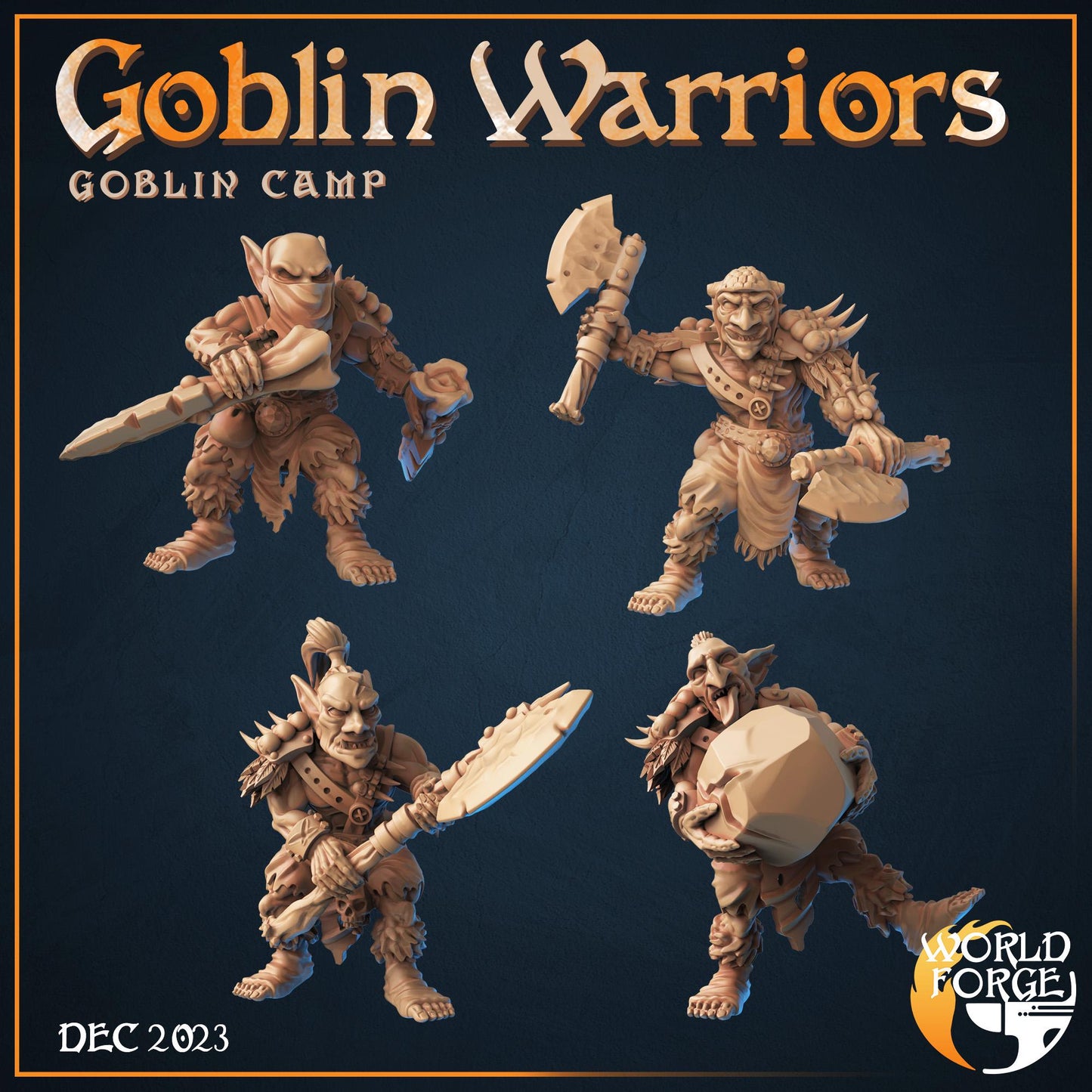 Goblin Warriors - Goblin Camp Collection - Unpainted Miniature