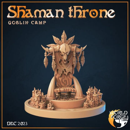 Shaman Throne, Goblin Camp Collection - Unpainted Miniature