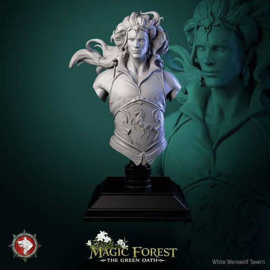 Torven Vinehoof, Male Centaur - Unpainted Miniature Bust