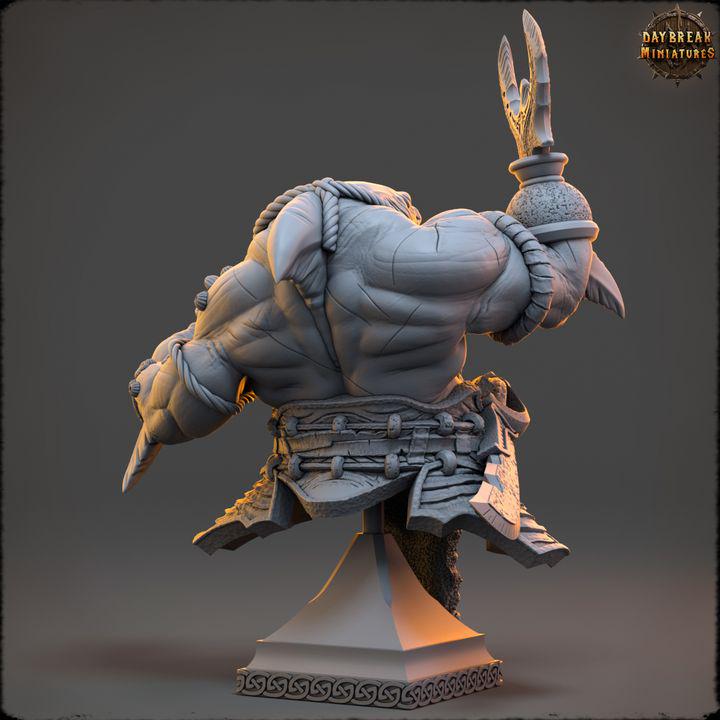 Skelith Nine-Gills - Unpainted Miniature Bust
