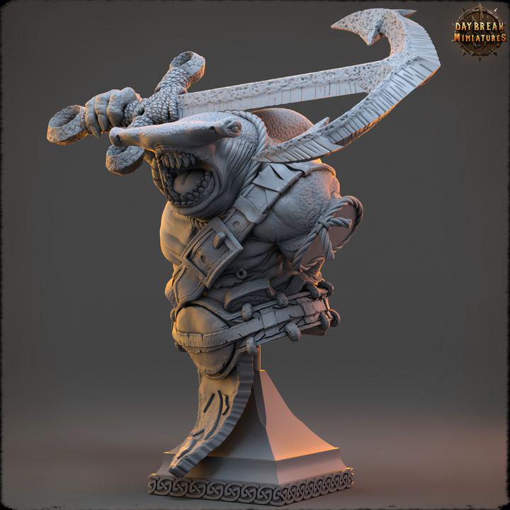 Yethra Coilblood - Unpainted Miniature Bust