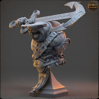 Yethra Coilblood - Unpainted Miniature Bust