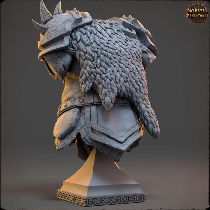 Rundok Skysmasher, Ogre - Unpainted Miniature Bust