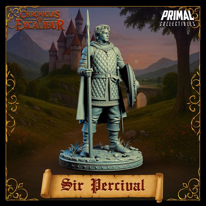 Sir Percival - Chronicles of Excalibur - Unpainted Miniature