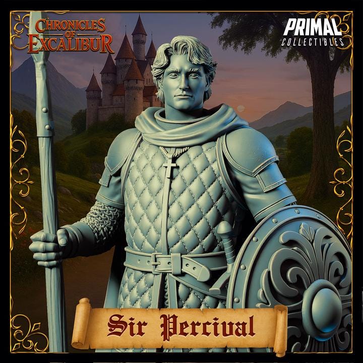 Sir Percival - Chronicles of Excalibur - Unpainted Miniature