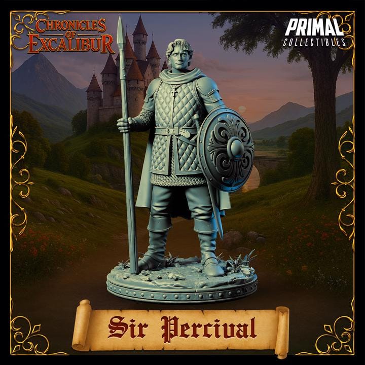 Sir Percival - Chronicles of Excalibur - Unpainted Miniature