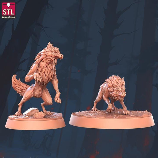 Grim Wolves - Unpainted Miniature