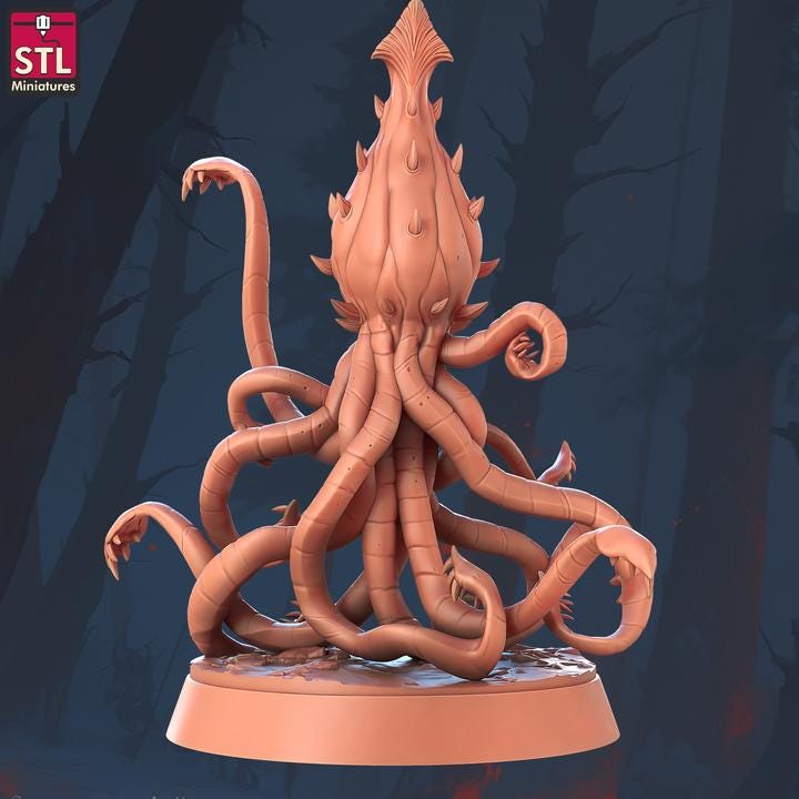 Kaylakid, Squid Monster - Unpainted Miniature