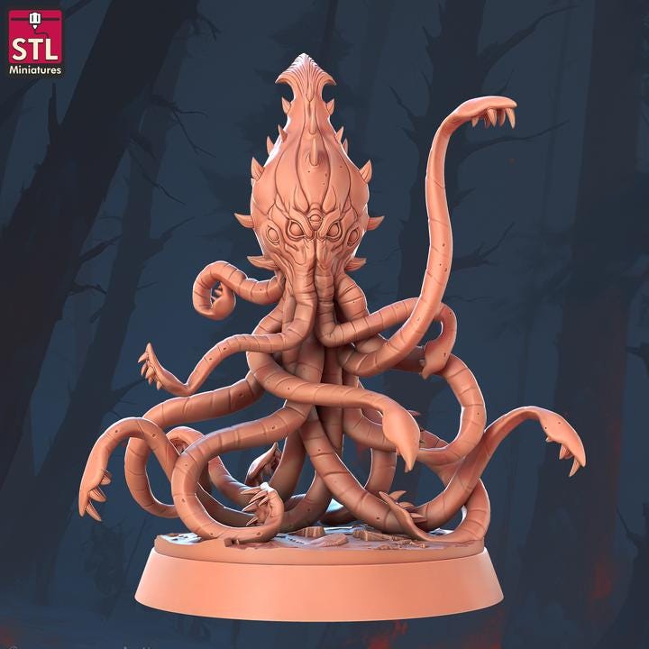 Kaylakid, Squid Monster - Unpainted Miniature