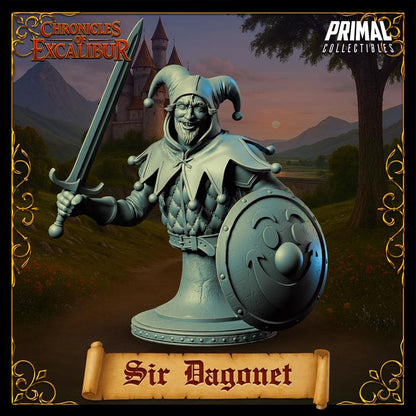 Sir Dagonet, Jester Knight - Miniature Bust