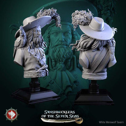 Captain Aurelius Drake - Unpainted Miniature Bust