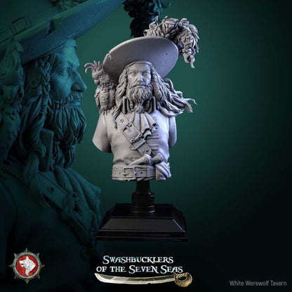 Captain Aurelius Drake - Unpainted Miniature Bust