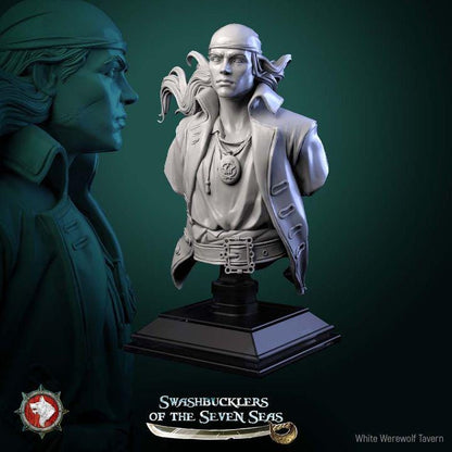 Pirate Deckhand - Unpainted Miniature Bust
