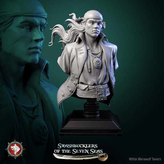 Pirate Deckhand - Unpainted Miniature Bust