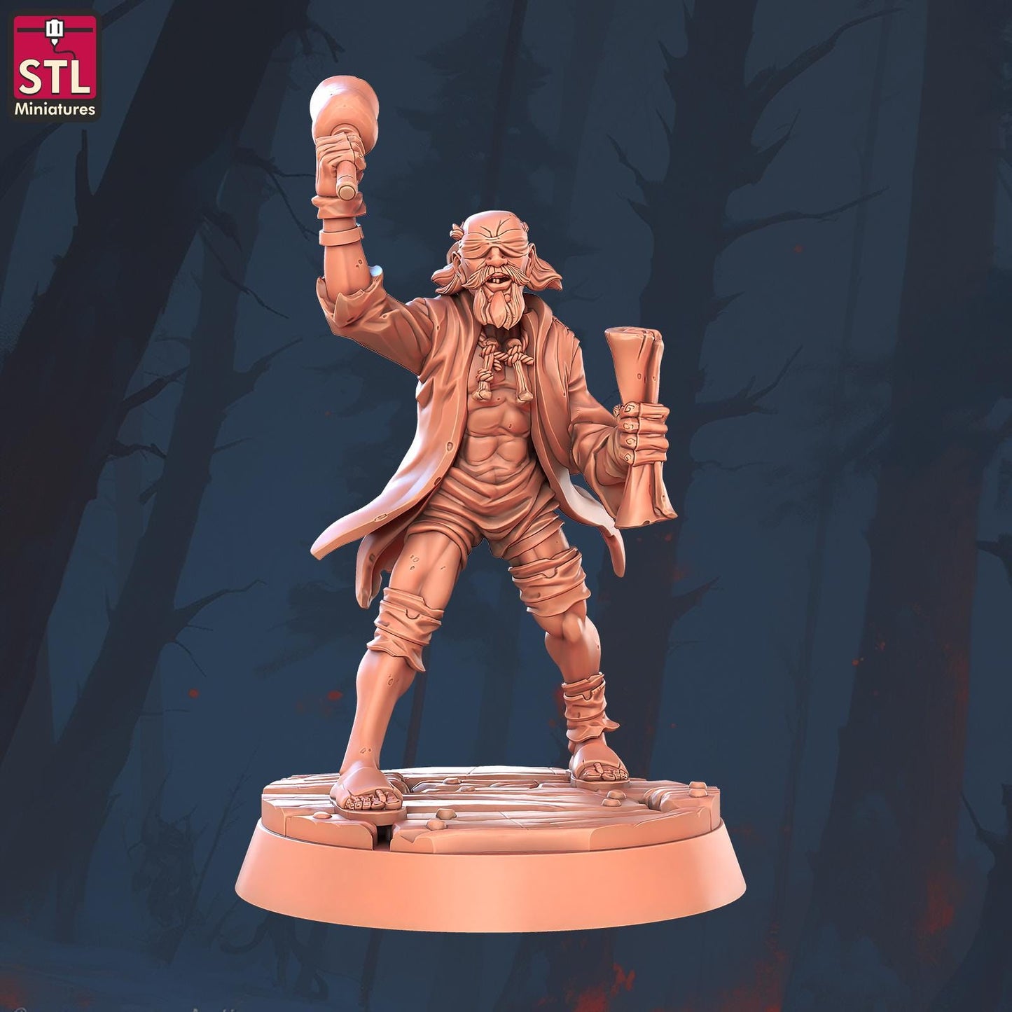 Possessed Cultist Set - 32mm Scale - Unpainted Miniature