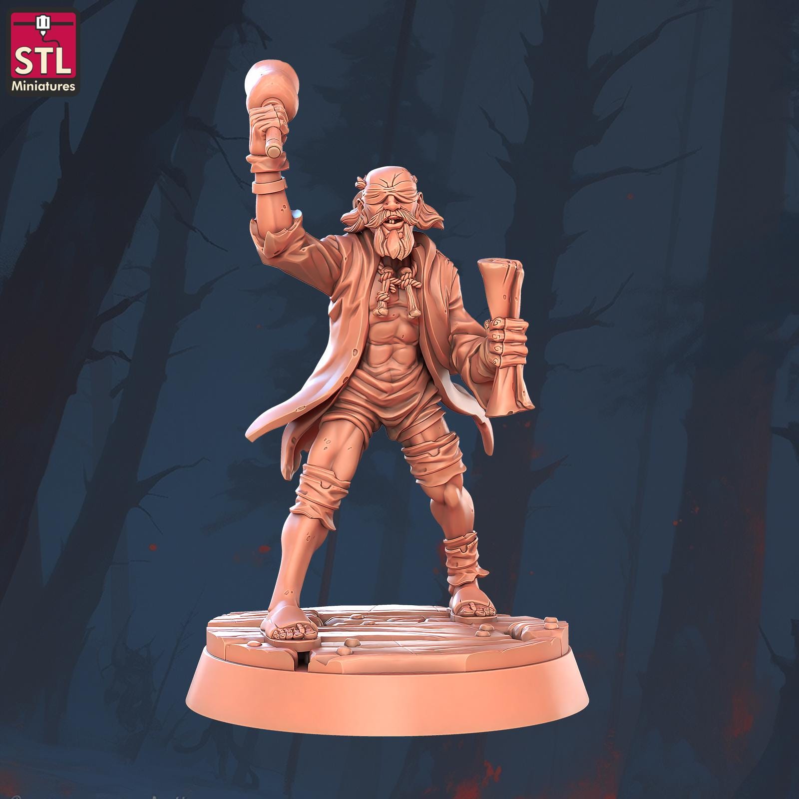 Possessed Cultist Set - 32mm Scale - Unpainted Miniature