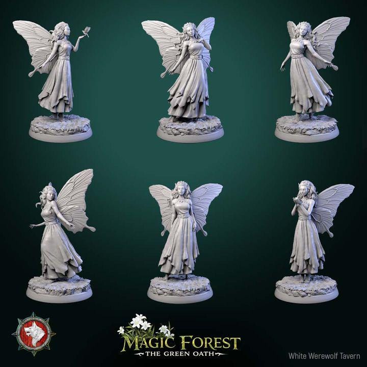 Forest Fairies - Unpainted Miniature