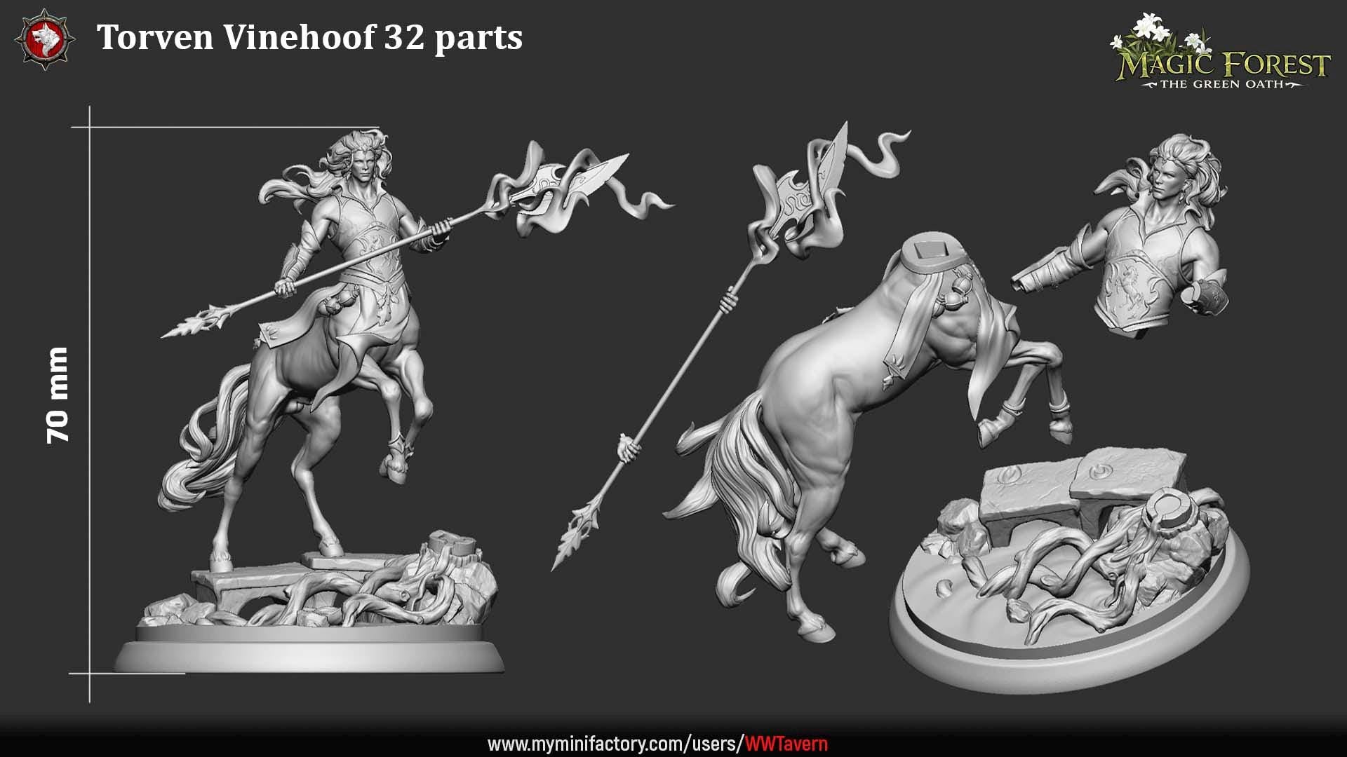 Torven Vinehoof - Unpainted Miniature