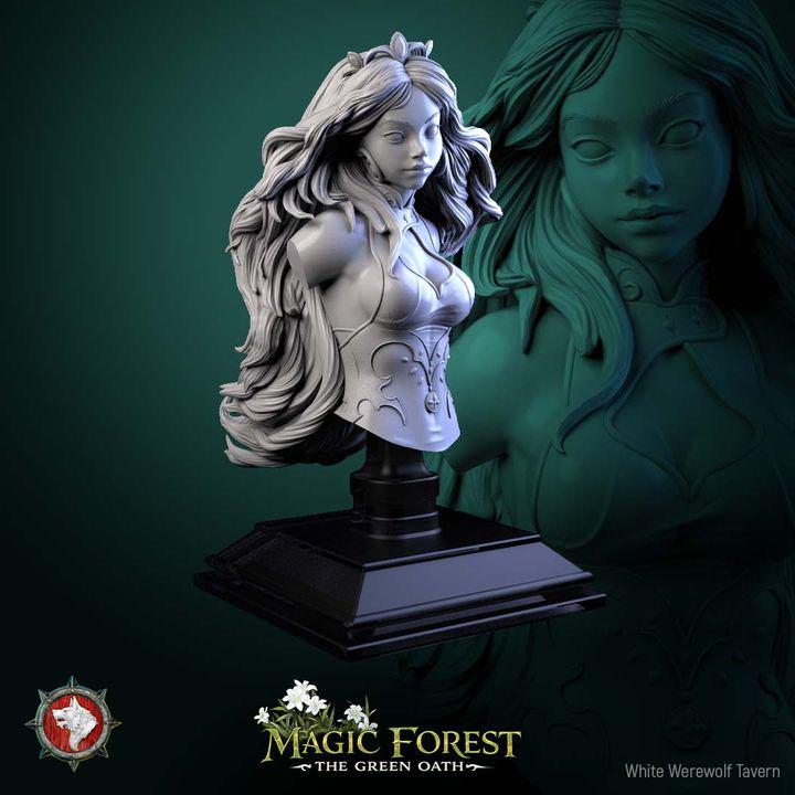 Mara Swifthoof, Female Centaur - Unpainted Miniature Bust