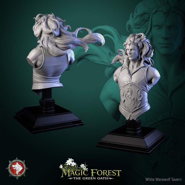 Torven Vinehoof, Male Centaur - Unpainted Miniature Bust