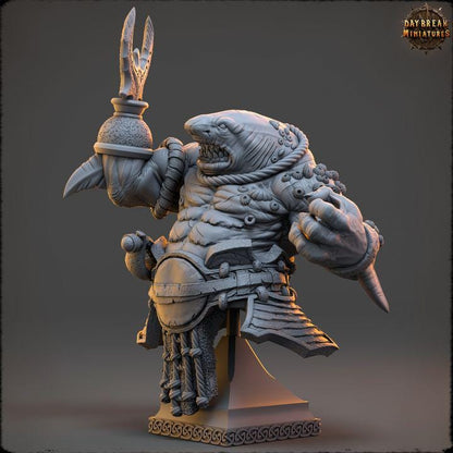 Skelith Nine-Gills - Unpainted Miniature Bust
