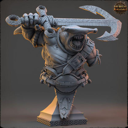 Yethra Coilblood - Unpainted Miniature Bust