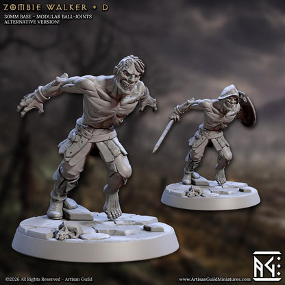 Zombie Walker, Pose D - Unpainted Miniature