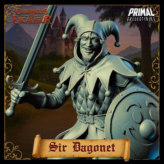 Sir Dagonet, Jester Knight - Chronicles of Excalibur - Unpainted Miniature