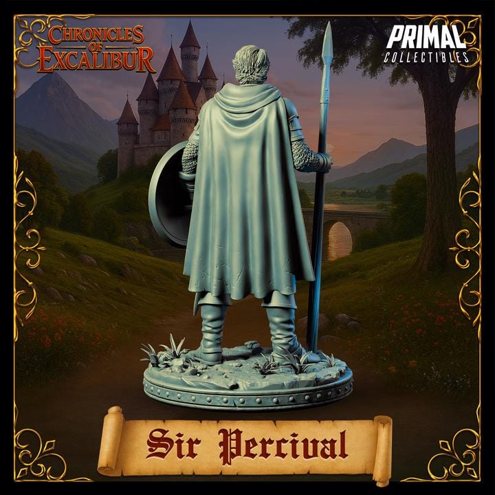 Sir Percival - Chronicles of Excalibur - Unpainted Miniature